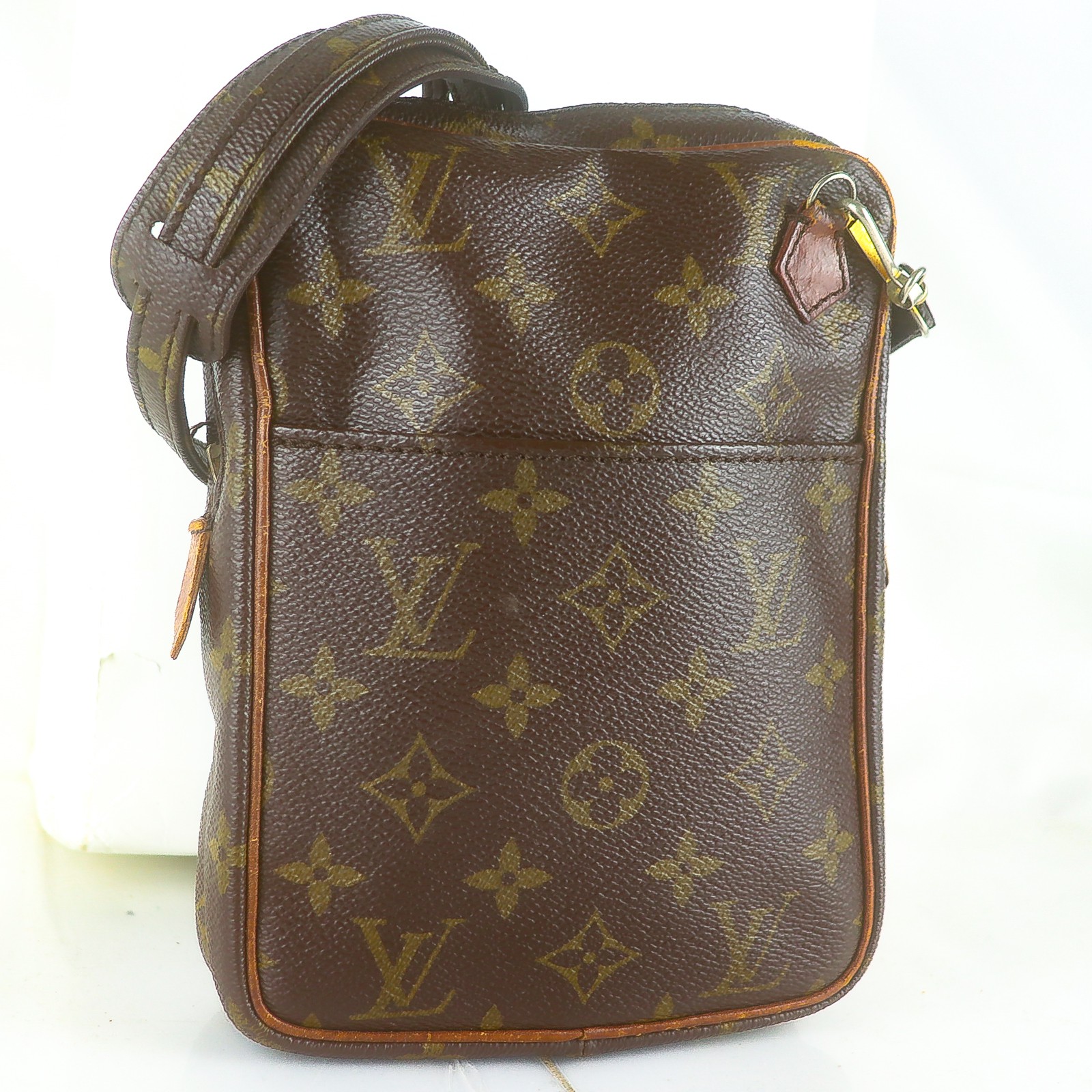 LOUIS VUITTON DANUBE Old Model Shoulder Bag Purse Monogram Brown | eBay